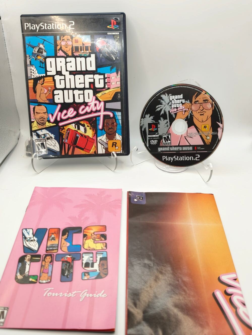 Grand Theft Auto Vice City PS2 CIB Case Damage Tested